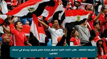 السعة الكاملة.. طلب اتحاد الكرة لحضور مباراة مصر وغينيا بيساو في استاد القاهرة